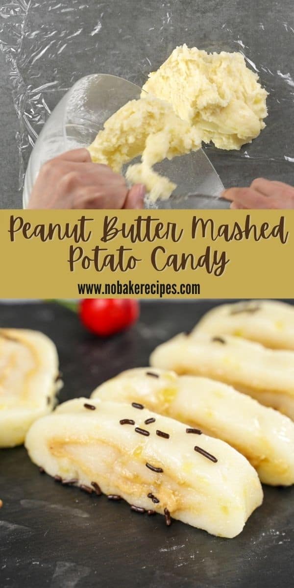 Easy Peanut Butter Mashed Potato Candy Recipe NoBake Dessert Recipes