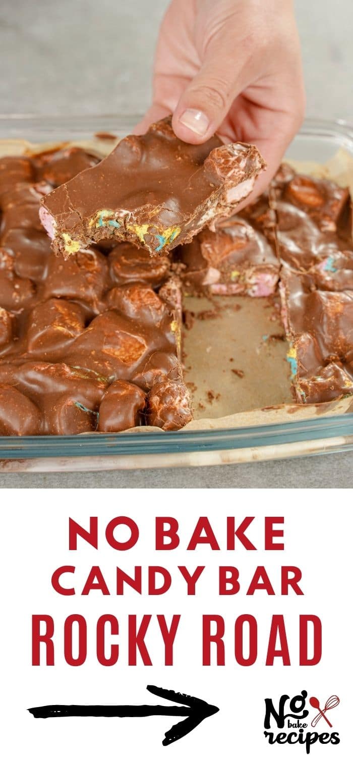 3Ingredient NoBake Rocky Road Bars NoBake Dessert Recipes