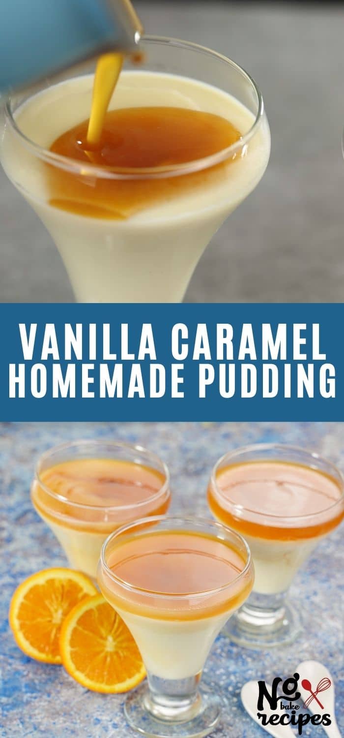 Decadent Creamy Vanilla Caramel Pudding NoBake Dessert Recipes