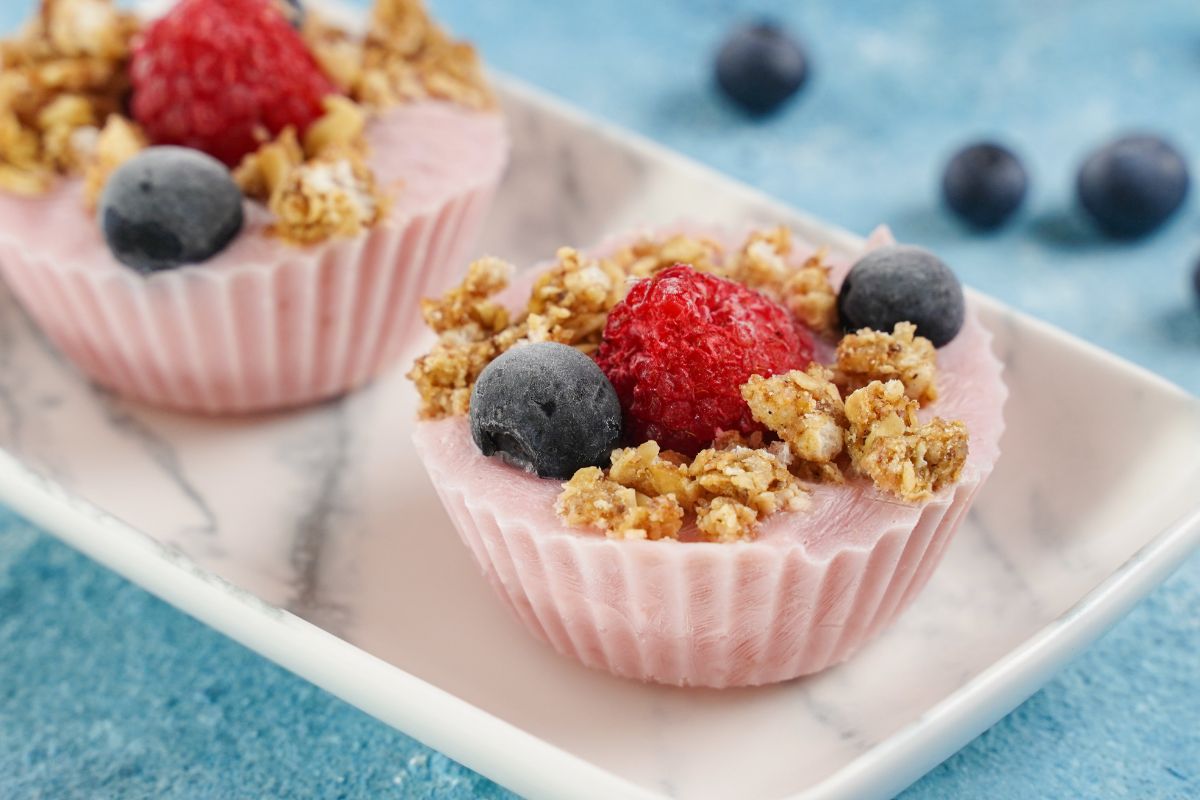 3Ingredient Frozen Yogurt Berry Bites NoBake Dessert Recipes