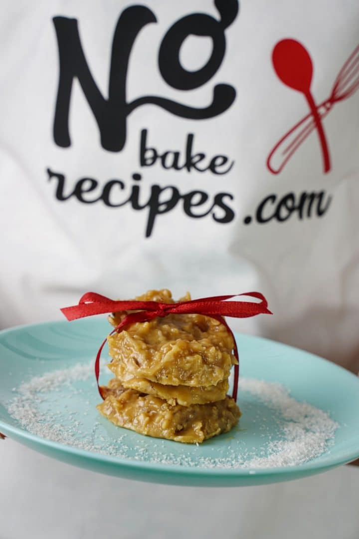 NoBake Peanut Butter Coconut Cookies NoBake Dessert Recipes