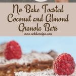 No Bake Toasted Coconut and Almond Granola Bars PIN (2)