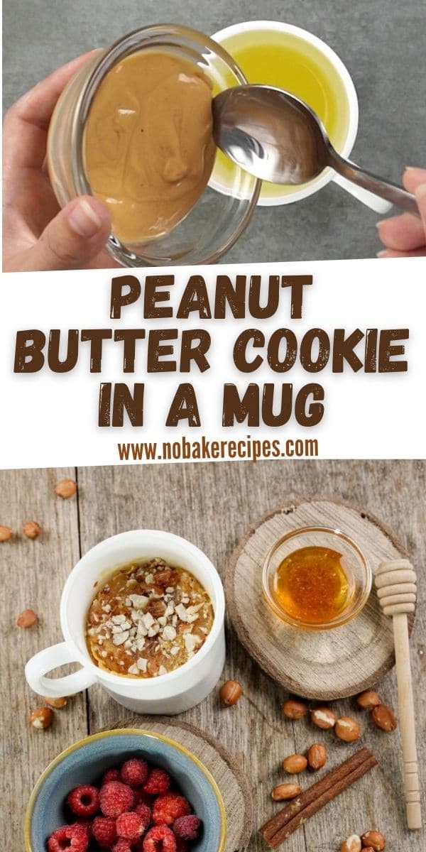 Peanut Butter Cookie in a Mug NoBake Dessert Recipes
