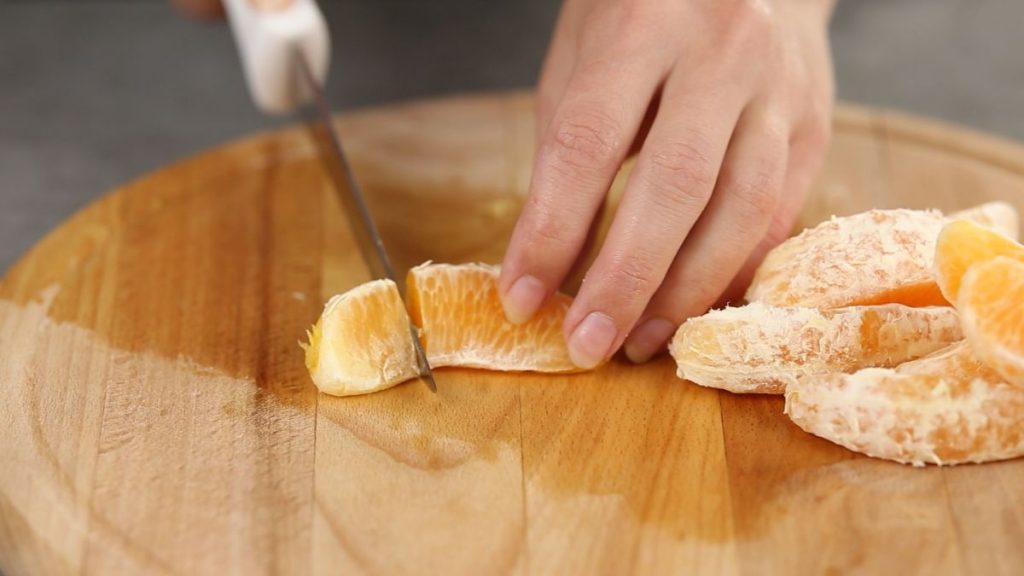 Cut orange into slices