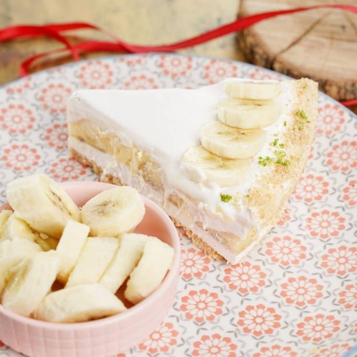 Recipe Card of No-Bake Layered Banana Pudding Cake