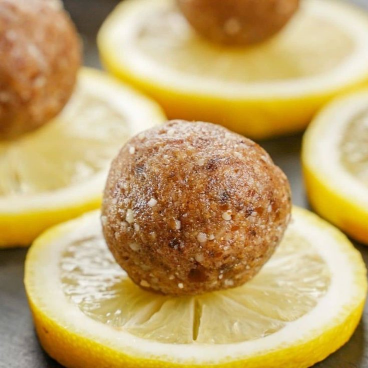 Recipe Card of No-Bake Lemon Protein Balls Recipe