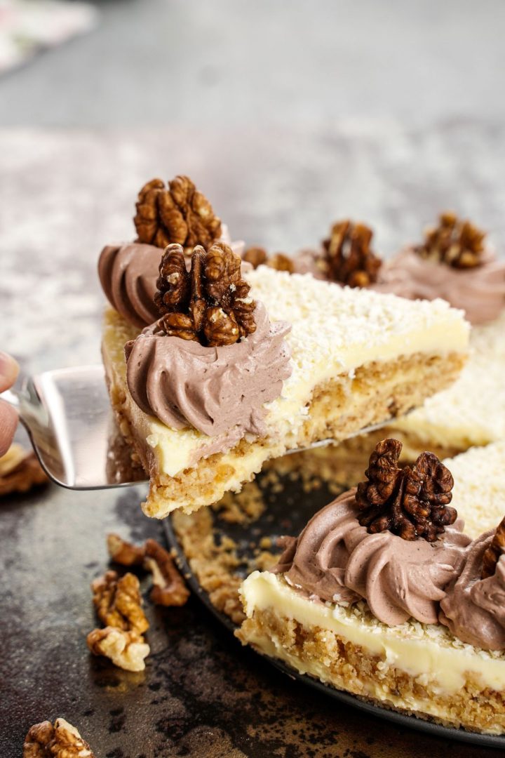 Non Layerd Cake White Chocolate No Bake Layer Cake Recipe - No-Bake Dessert Recipes