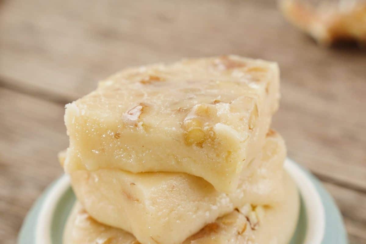 Zoom image of Butter Walnut Fudge served one over the above 