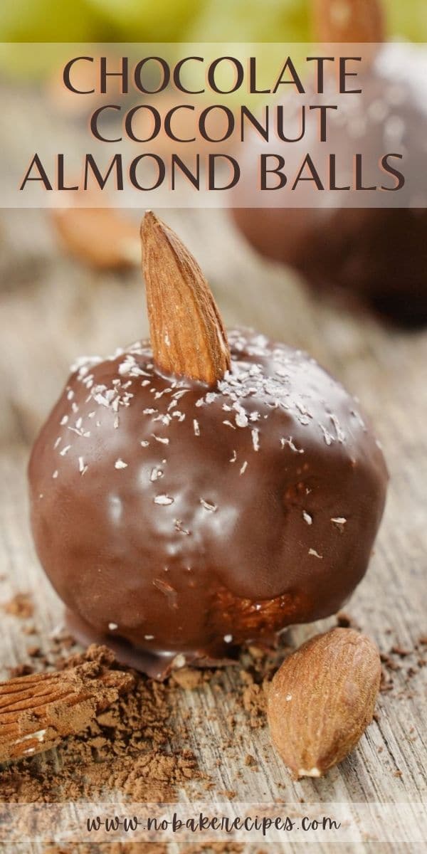 Easy Chocolate Coconut Almond Balls NoBake Dessert Recipes