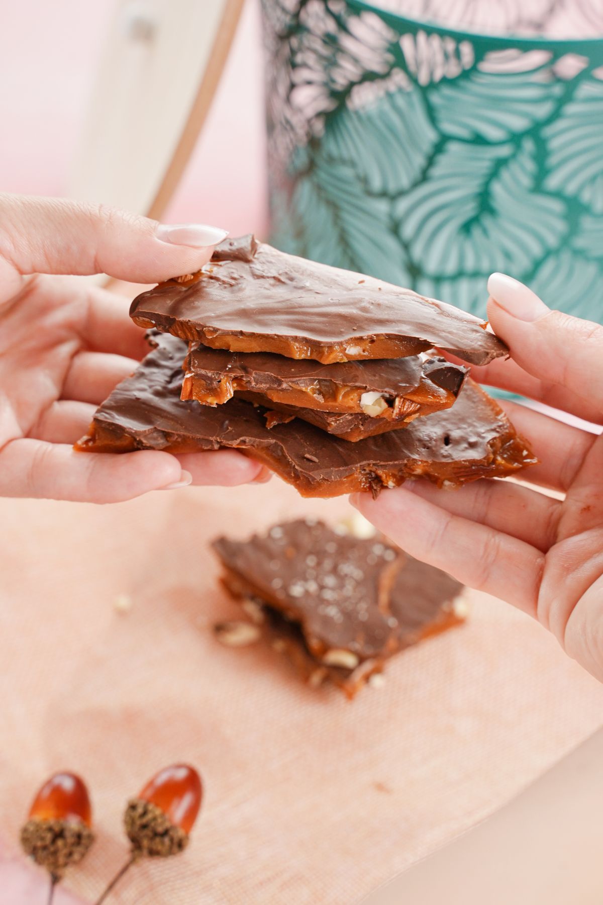 No-Bake English Toffee one over the above
