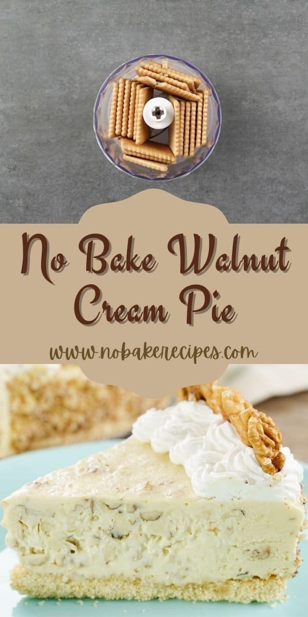 No-Bake Walnut Cream Pie - No-Bake Dessert Recipes