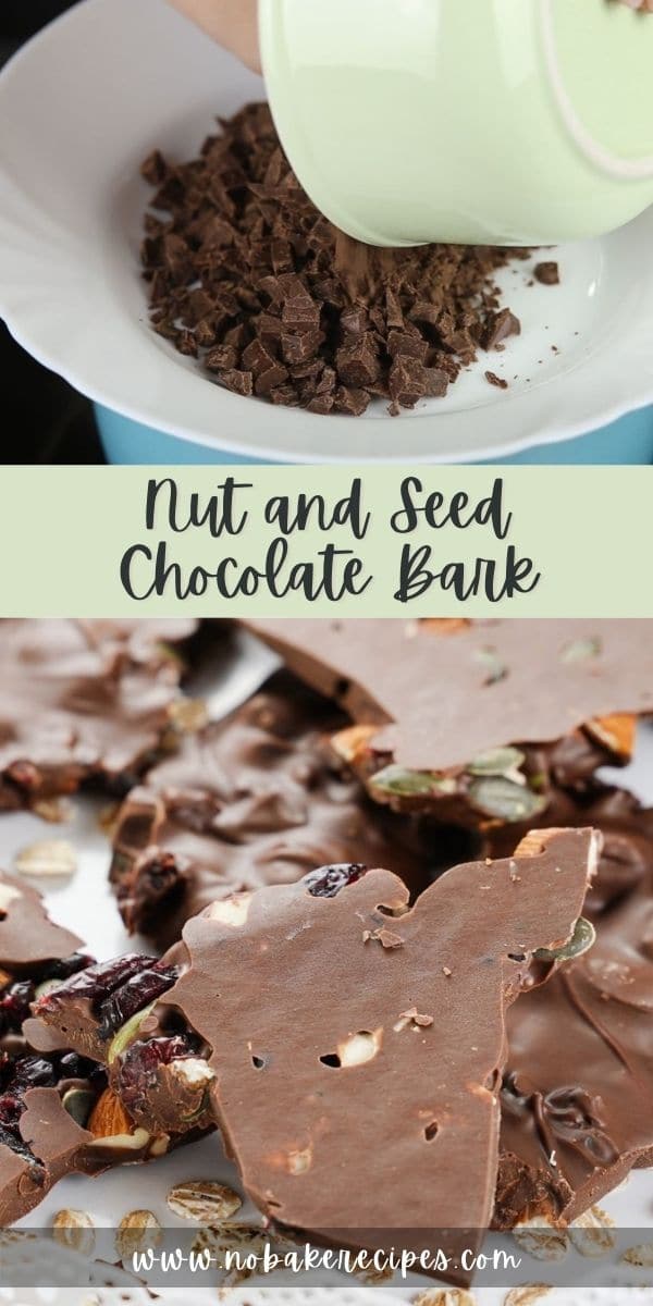 Nut and Seed Chocolate Bark Recipe NoBake Dessert Recipes