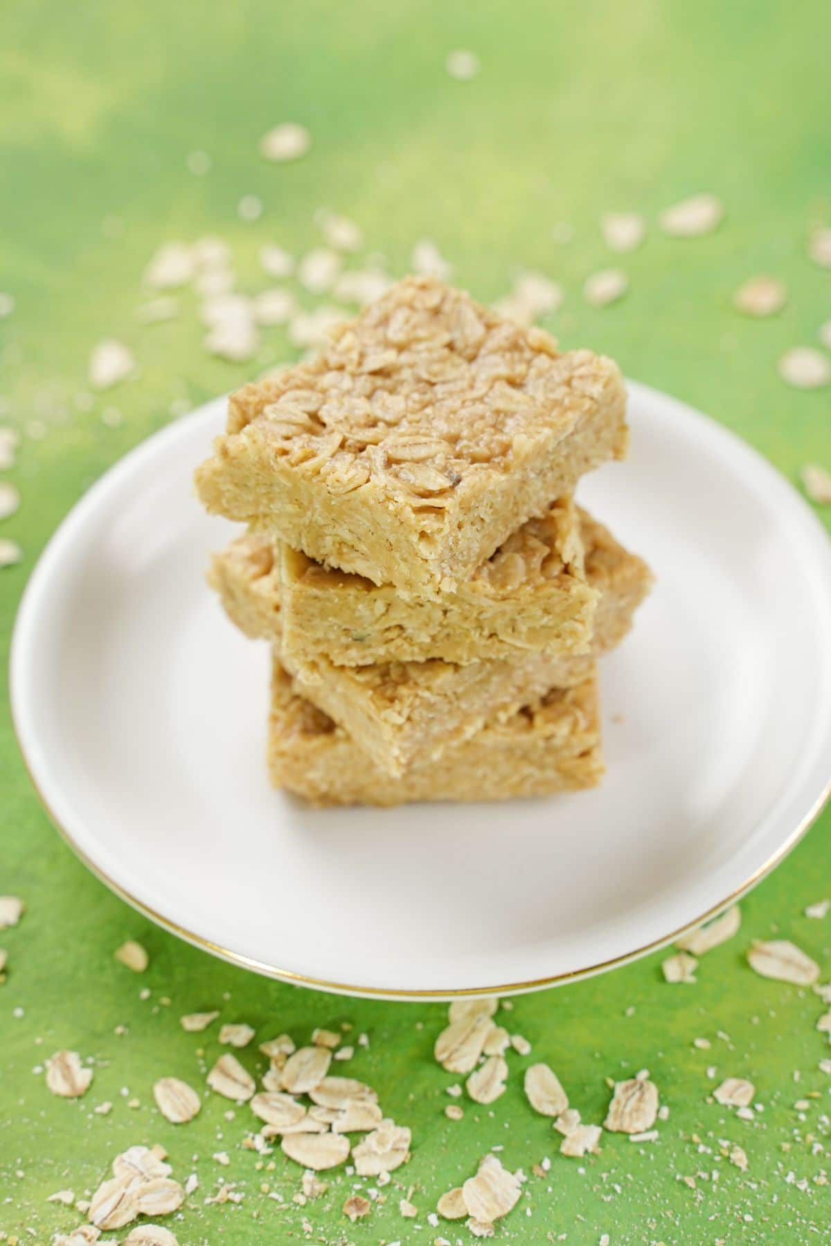 Zoom image of Peanut Butter Oat Bars on a plate