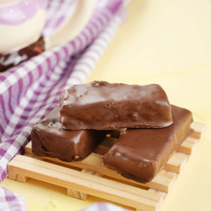 Recipe Card of Chocolate Covered Coconut Cashew Bars