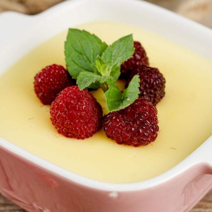 Recipe Card of No Bake Homemade Vanilla Pudding