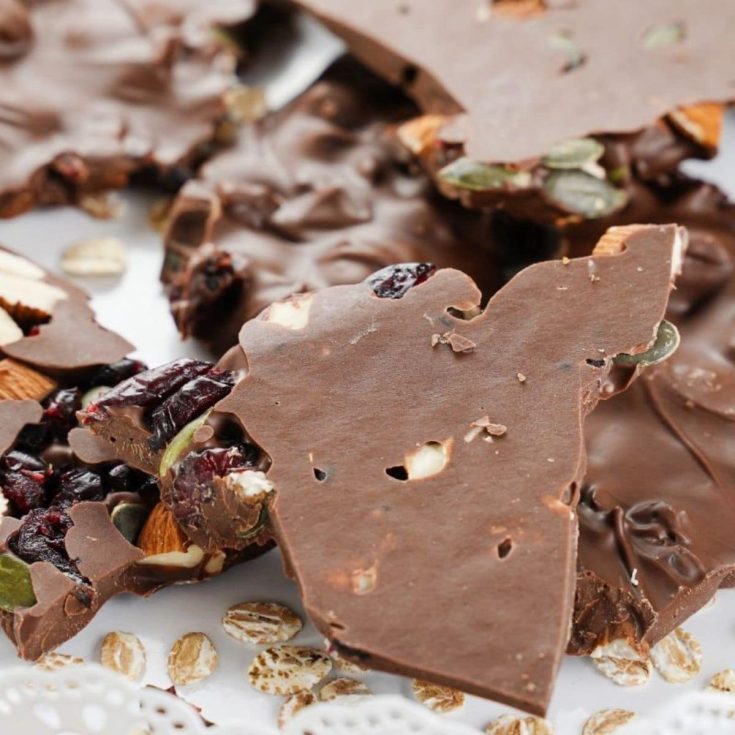 Recipe Card of Nut and Seed Chocolate Bark