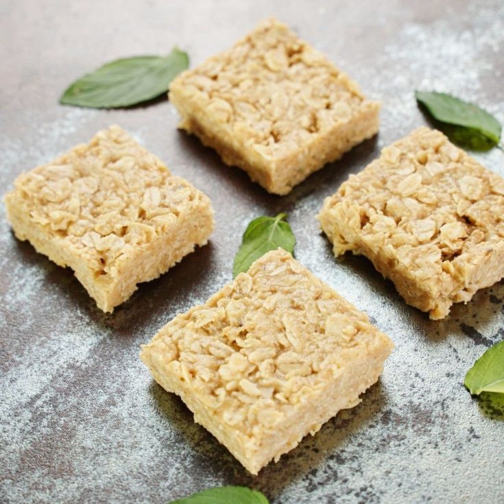 Recipe Card of Peanut butter oat bars