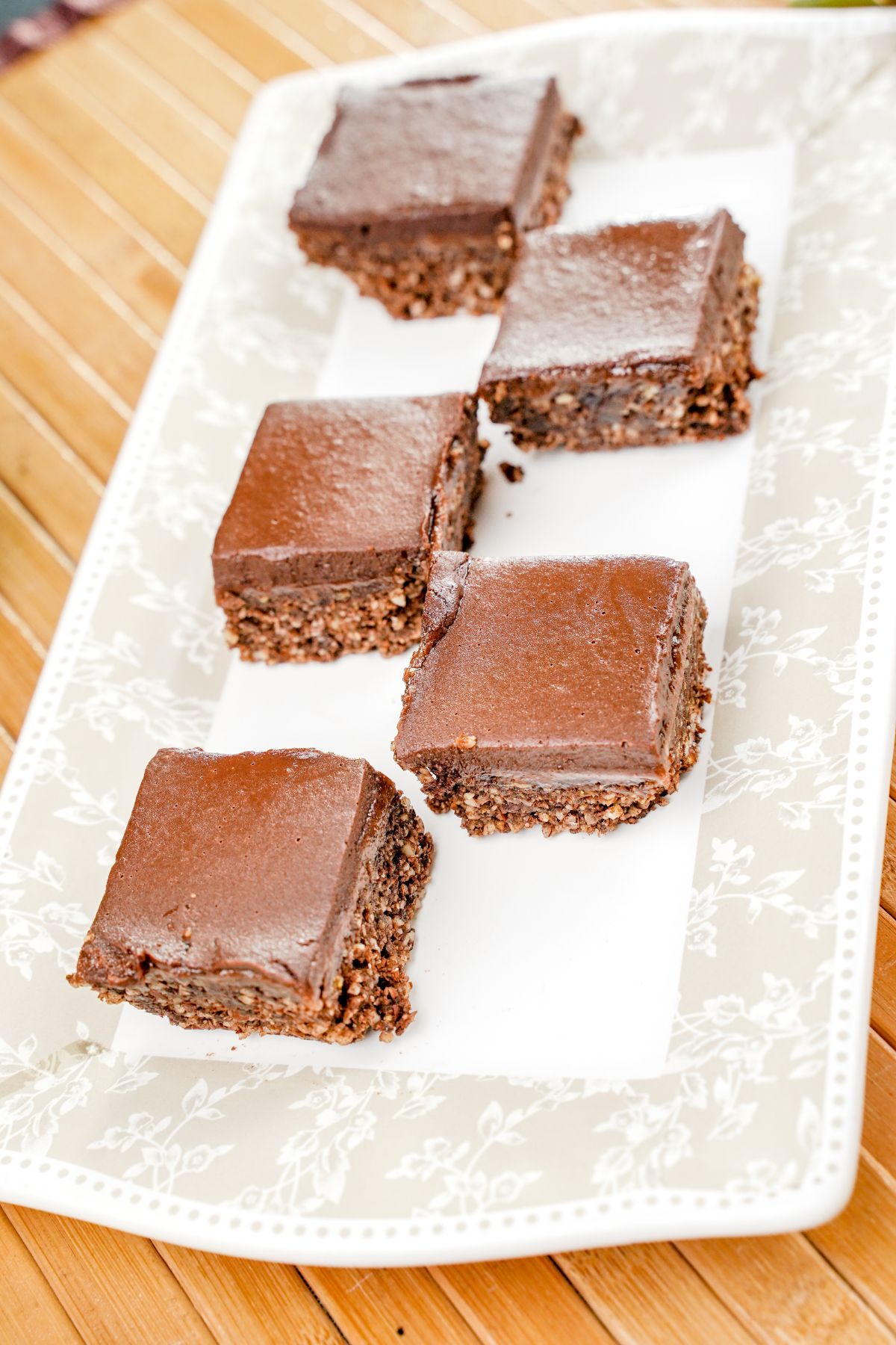 Almond Butter Cup Bars on a tray