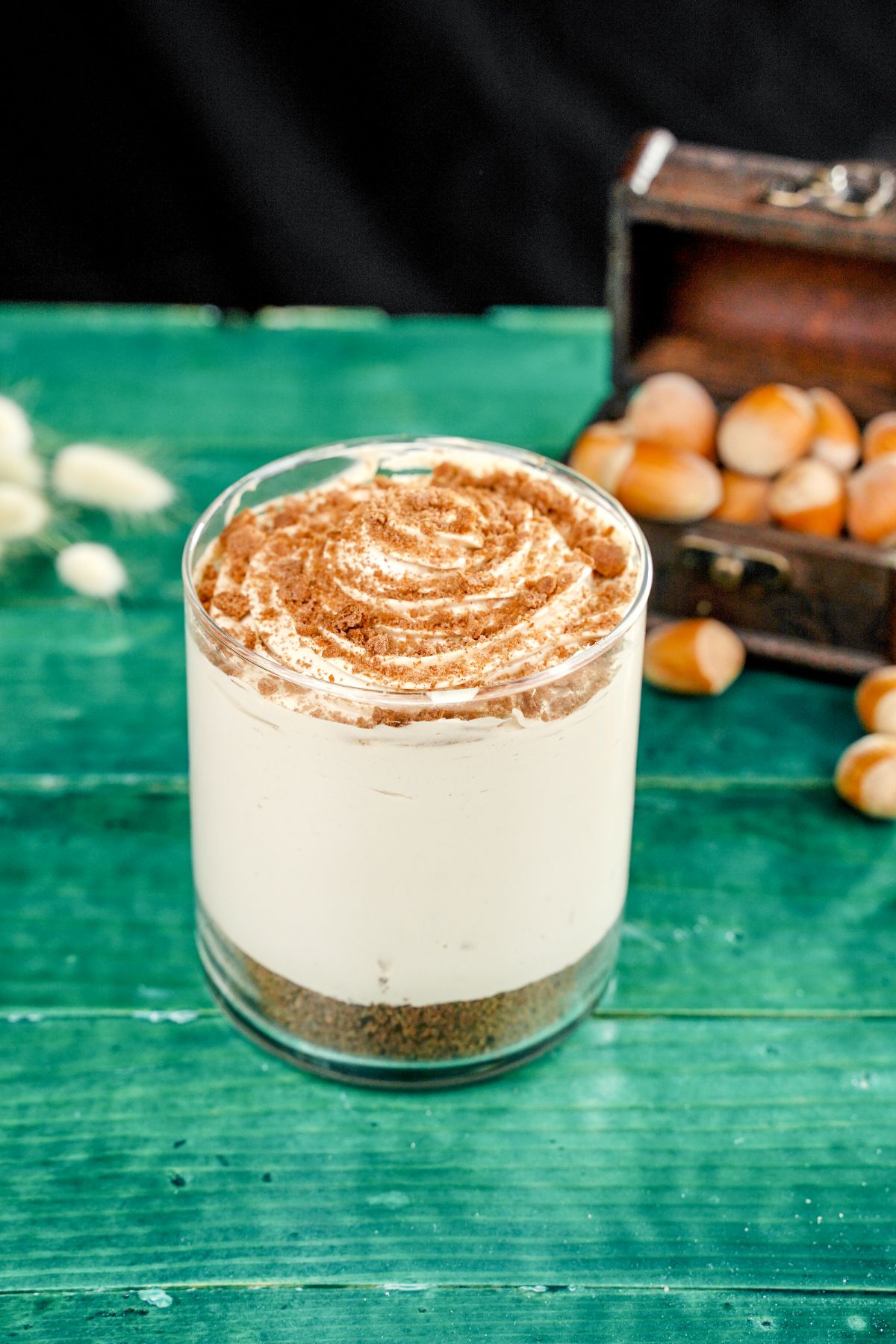 No-Bake Biscoff Cheesecake in a glass