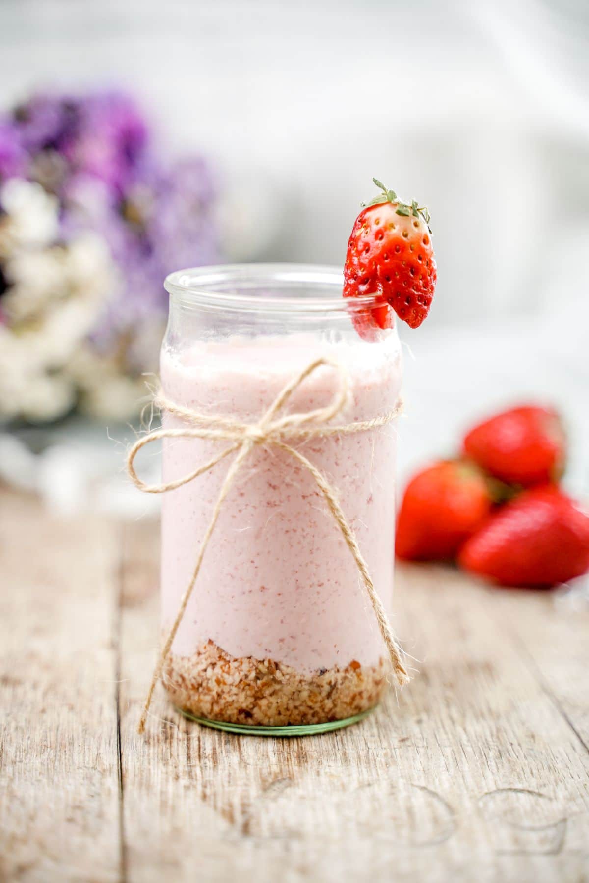 Side view image of No-Bake Breakfast Cheesecake