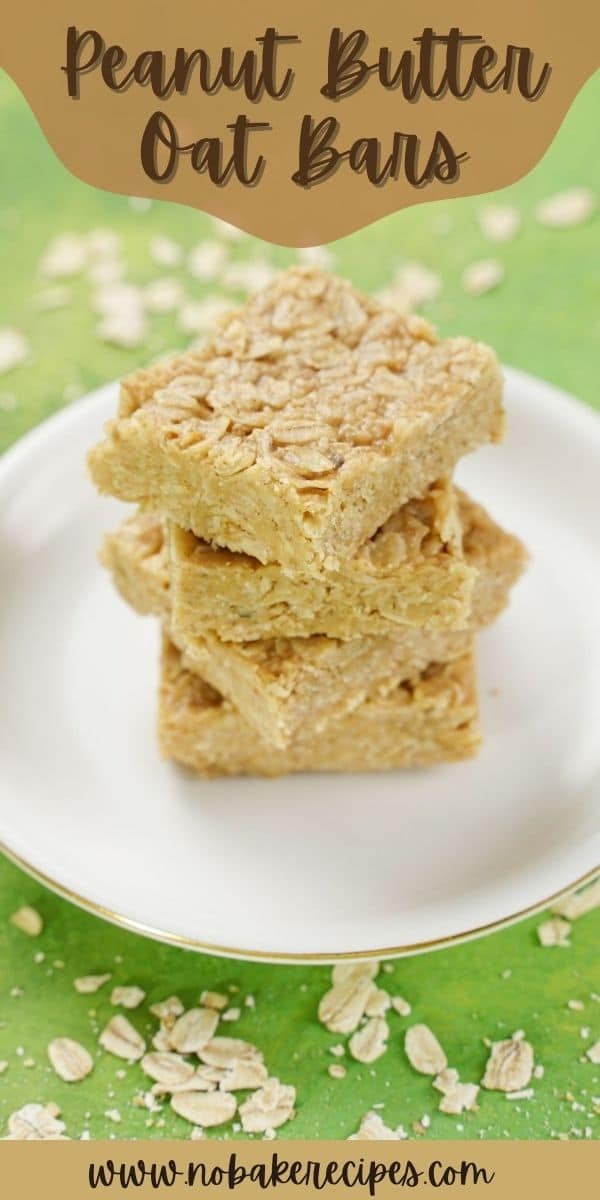 Peanut Butter Oat Bars - No-Bake Dessert Recipes