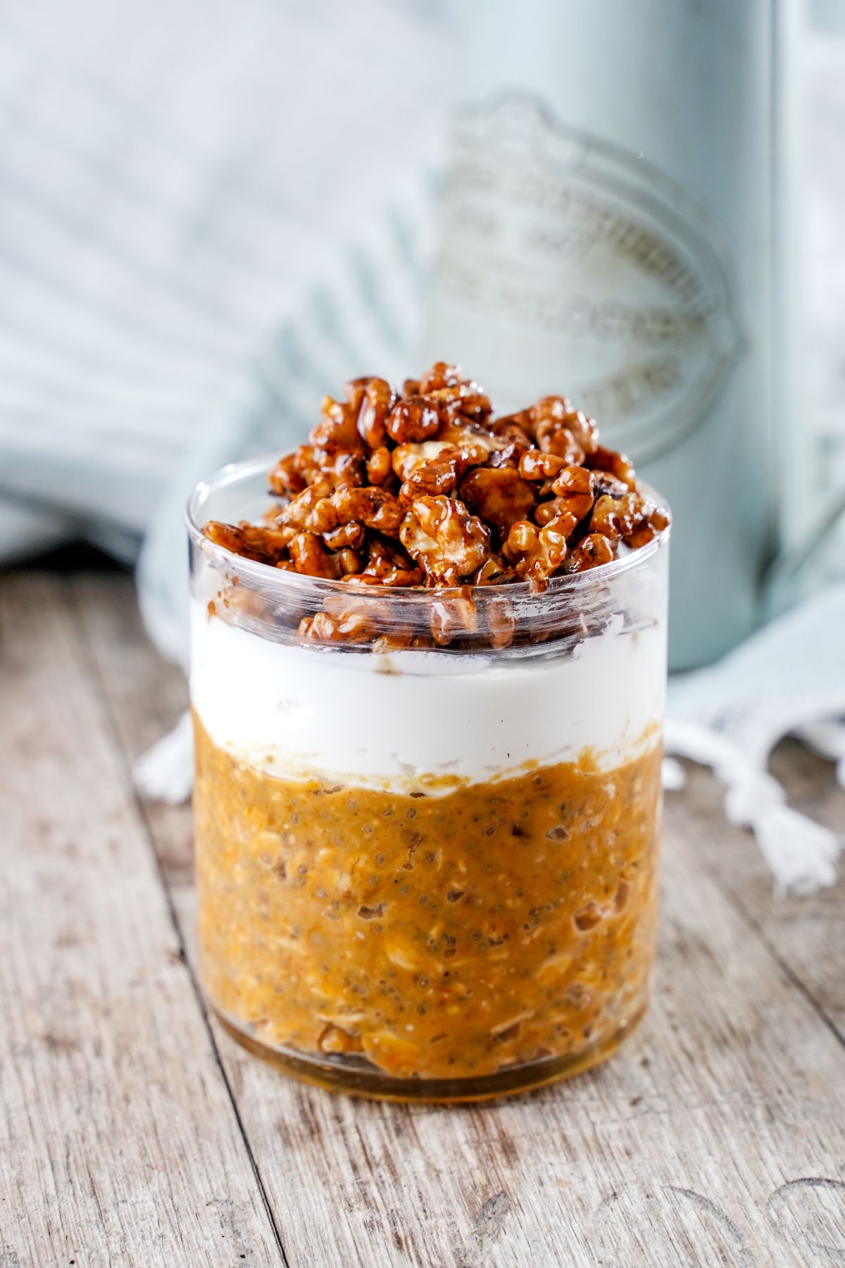 Zoom out side view image of Pumpkin Pie Overnight Oats