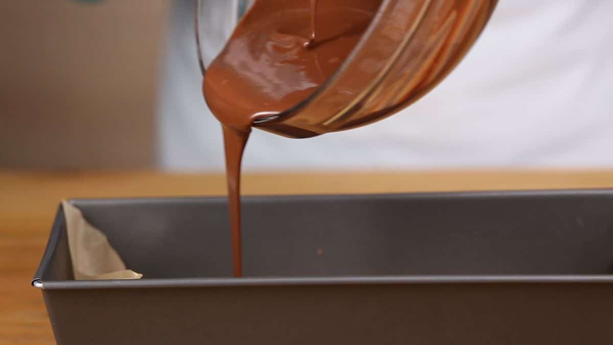 melt the chocolate and pour it over in the mould