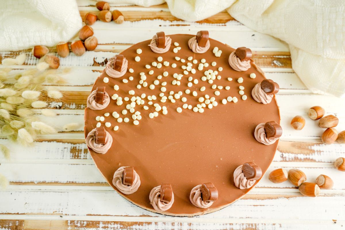 Top view image of Milk Chocolate Candy Bar Pie