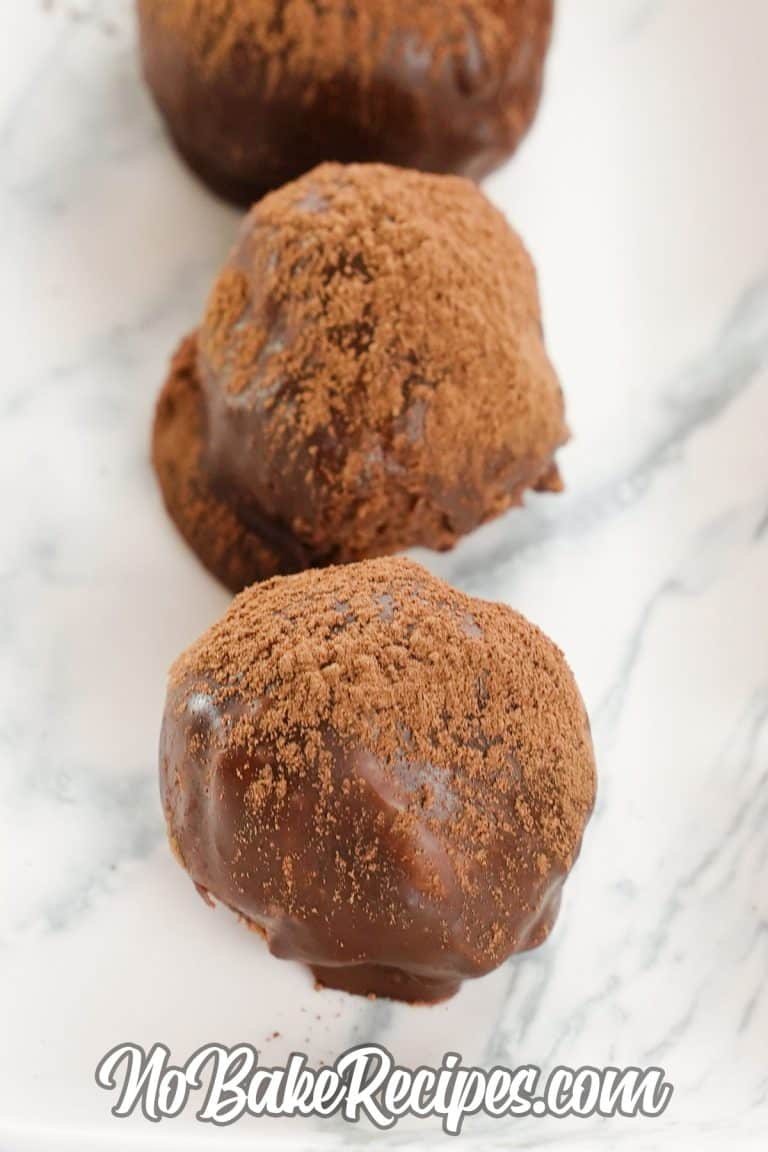 Easy Chocolate Rum Truffles Recipe No Bake Dessert NoBake Dessert