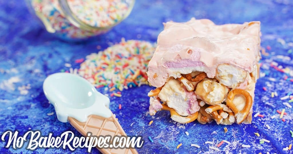Cracker Jack Pretzel Bars Easy NoBake Dessert NoBake Dessert Recipes