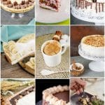photo collage of no-bake cake recipes