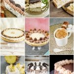 photo collage of no-bake cakes