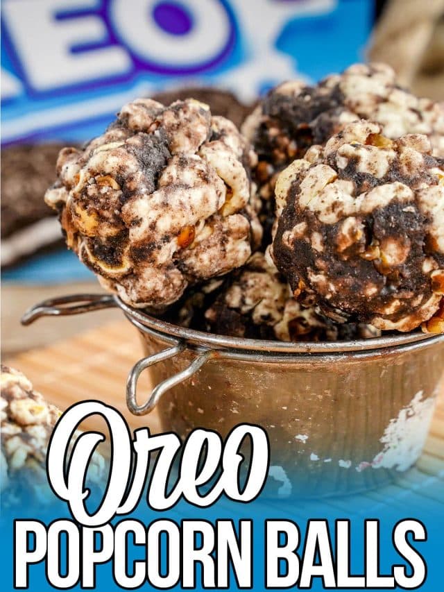 Oreo Popcorn Balls - No-Bake Dessert Recipes