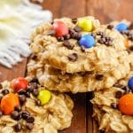 easy monster cookies with no baking on a table
