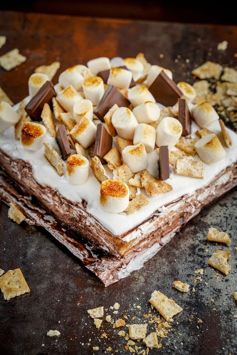 Indulge Your Sweet Tooth With This NoBake S’mores Icebox Cake No