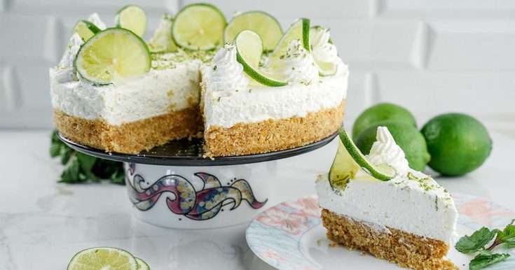 Cut me a slice of this Key Lime Cheesecake.