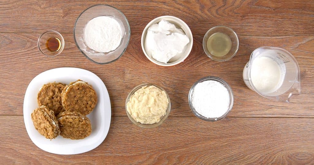 Ridiculously Easy NoBake Oatmeal Cream Pie Made with Oatmeal Cream Pie