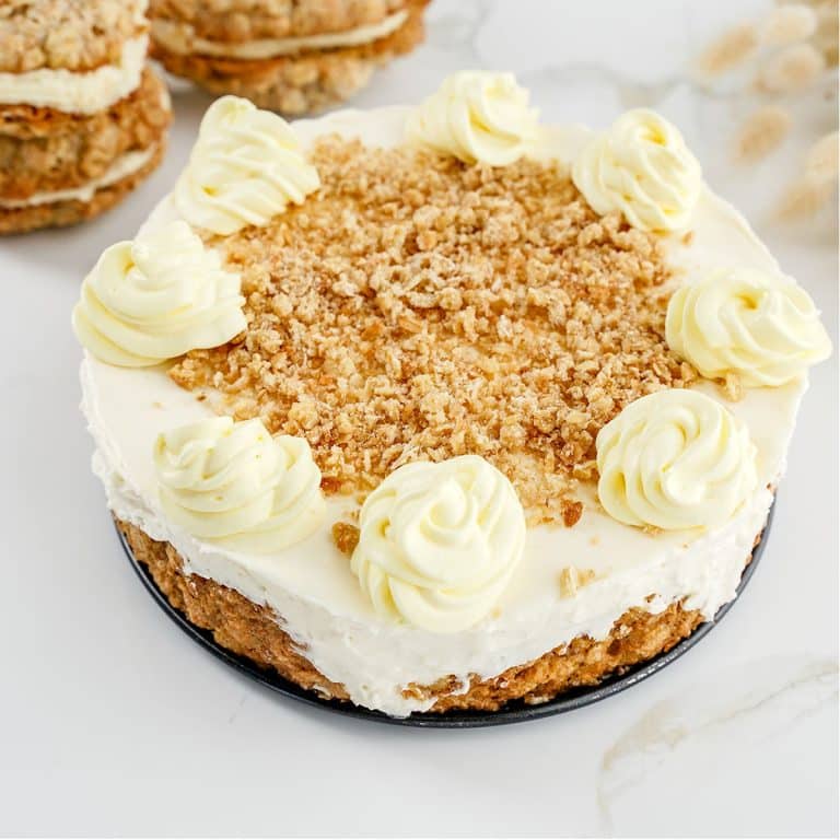 Ridiculously Easy NoBake Oatmeal Cream Pie Made with Oatmeal Cream Pie