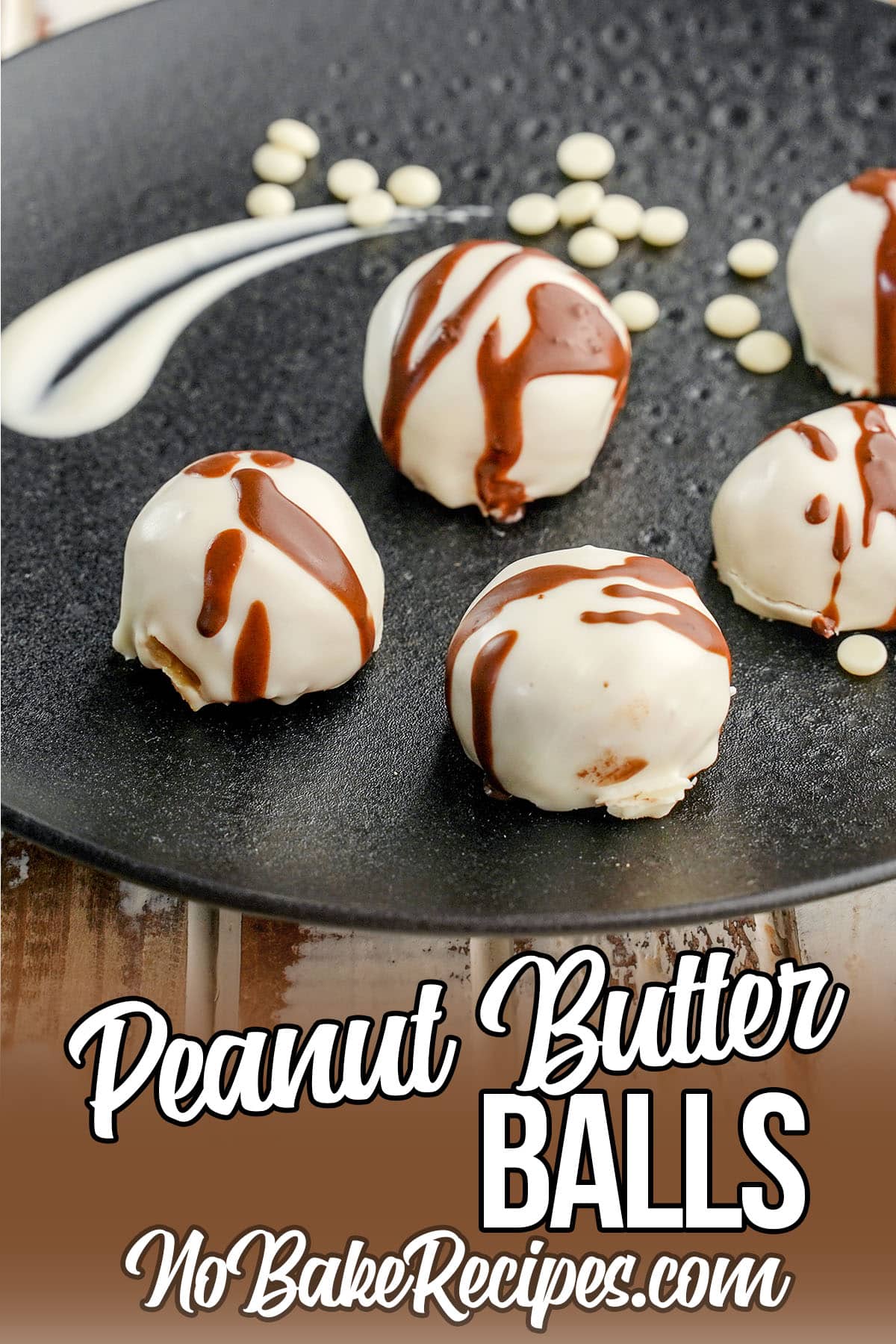 White Chocolate covered Peanut Butter Balls.