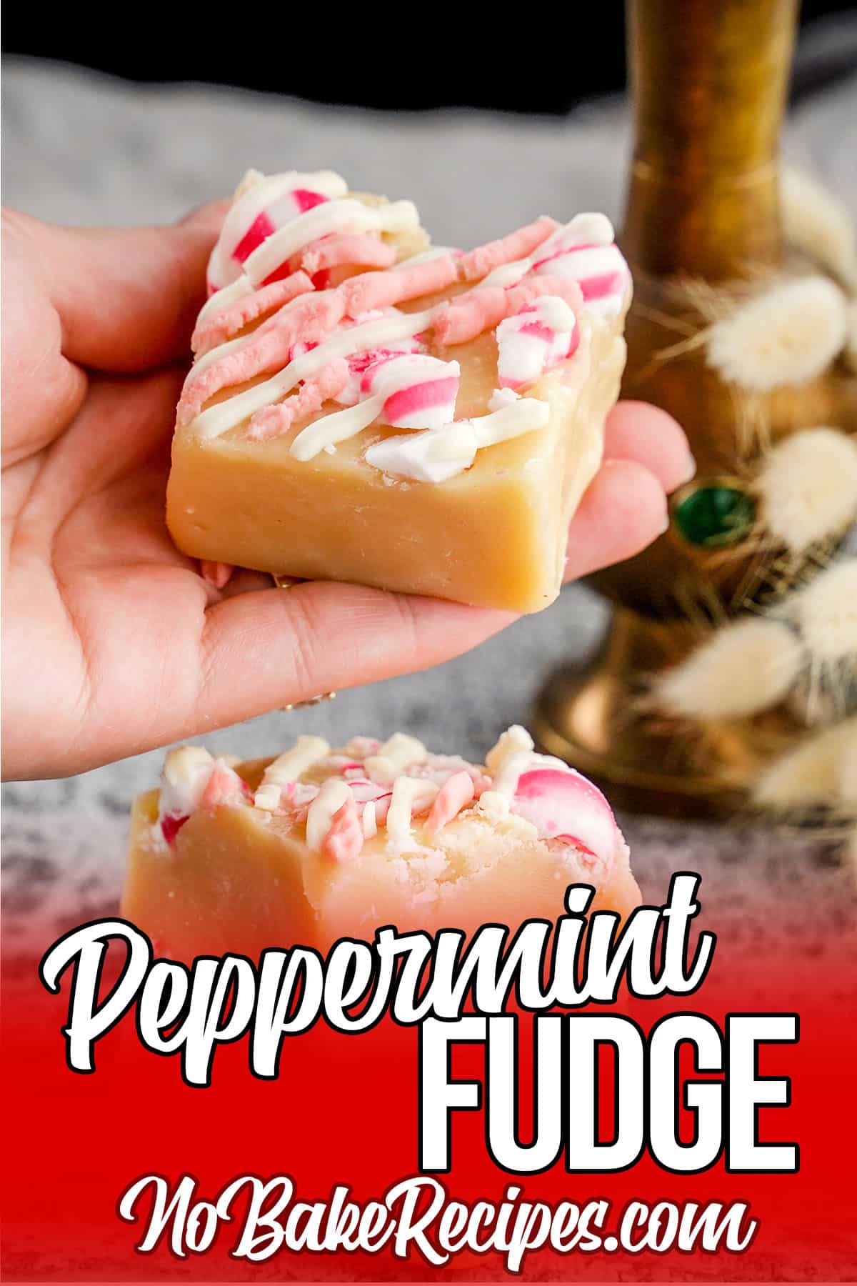 Refreshing Peppermint Fudge Squares.